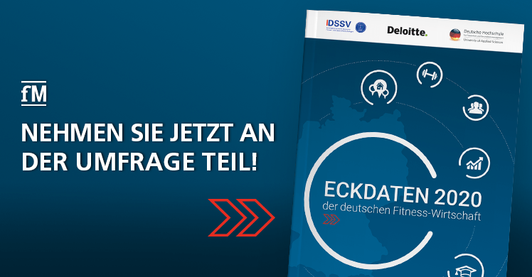 Jetzt mitmachen! Befragung zur Studie Eckdaten der deutschen Fitness Wirtschaft 2020 ist gestartet.