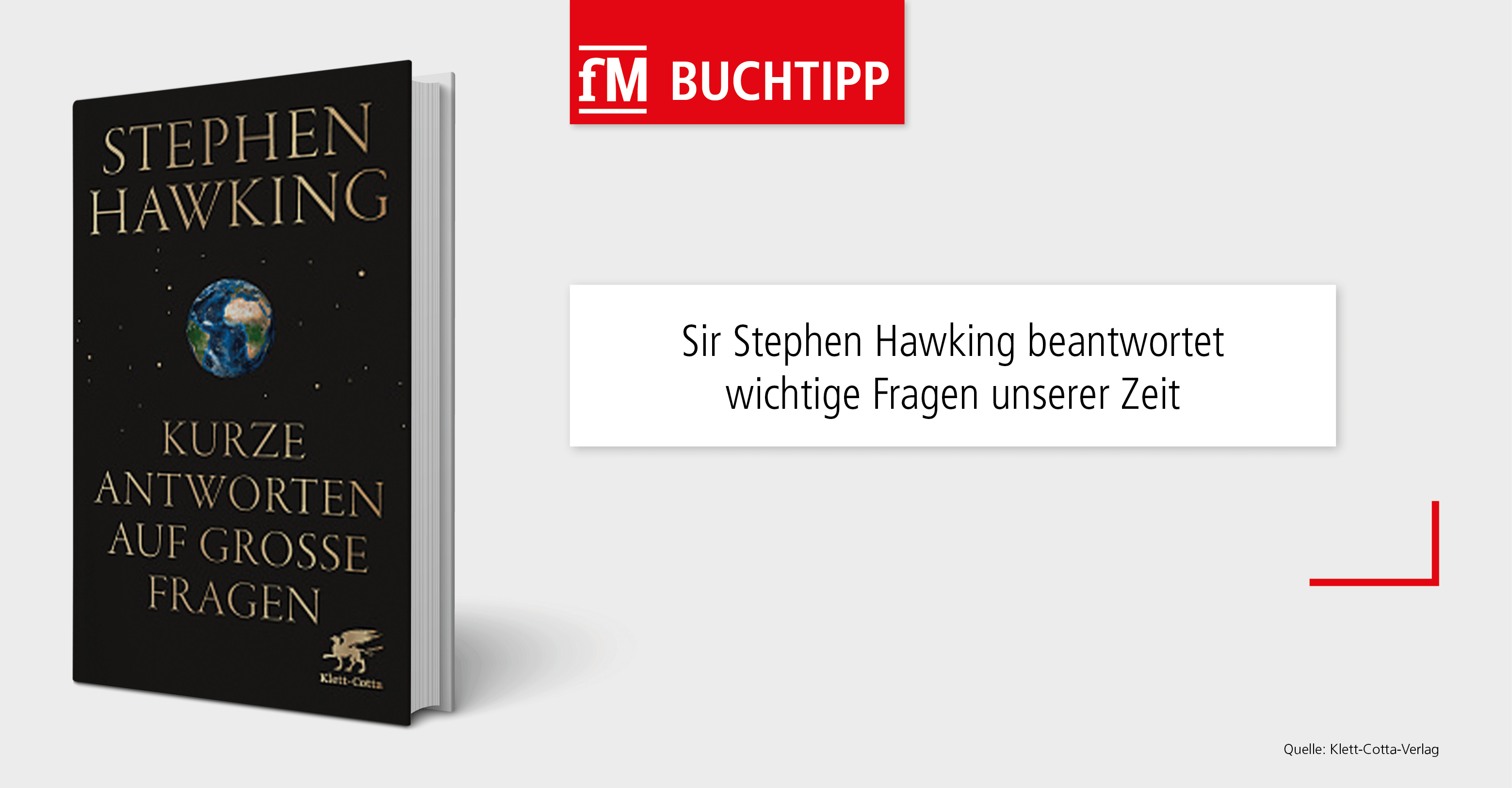 Astrophysiker Sir Stephen Hawking beantwortet in 'Kurze Antworten auf große Fragen' wichtige Fragen unserer Zeit