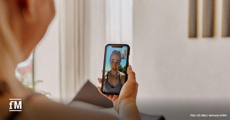 Neue Version der Trainings-App: LES MILLS+ des neuseeländischen Gruppenfitness-Anbieters.