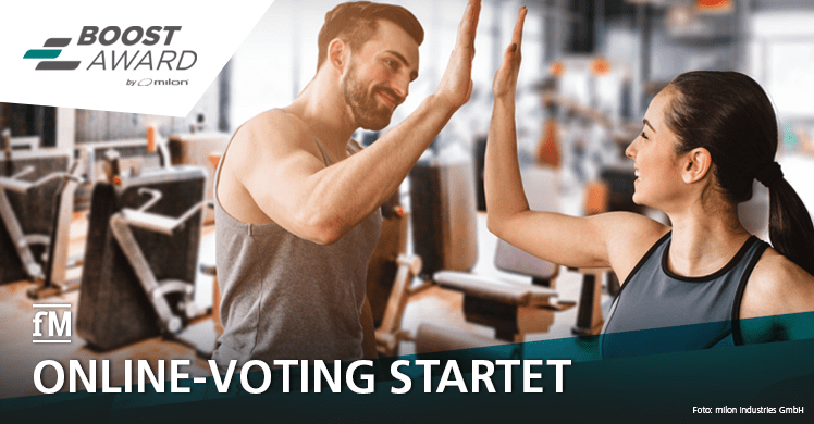 Ab 2. Oktober für die Favoriten abstimmen: Online-Voting für die Gründerförderung des milon BOOST Awards läuft.