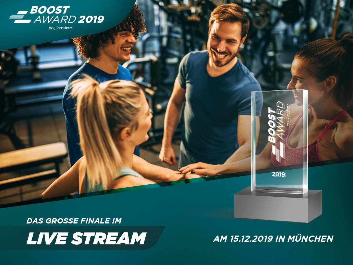 milon BOOST Award: Das große Finale in München im Livestream verfolgen