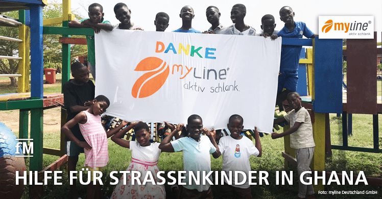 Spende für Ghana: 'myline Pfundsengel' unterstützen 'Kinder Paradise' in Accra