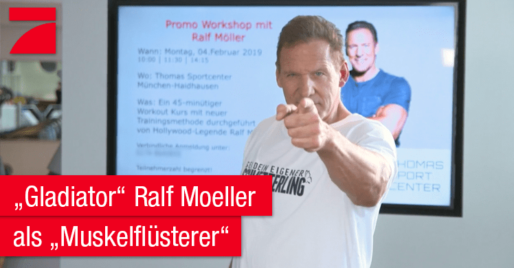 Schauspieler und Modellathlet sorgt in der Versteckte-Kamera-Show 'Mein bester Streich. Prominent & Reingelegt' auf ProSieben mit seinem Esoterik-Workout für jede Menge Lacher.