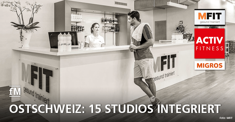 Ab 2020 tragen die 15 MFIT-Studios in der Ostschweiz einen neuen Namen: ACTIV FITNESS.