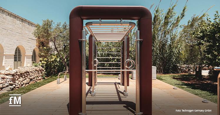 Nicht nur Indoor-Training: Die Gäste des Luxushotels Passalacqua können auch mit einem Outdoor-Workout aktiv bleiben