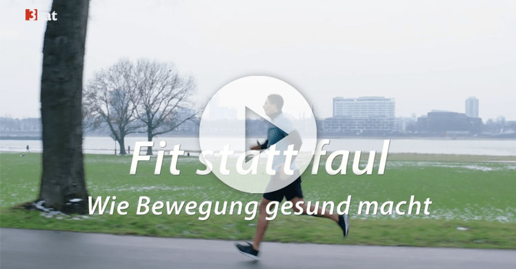 Video in der 3Sat Mediathek: Fit statt faul – Wie Bewegung gesund macht