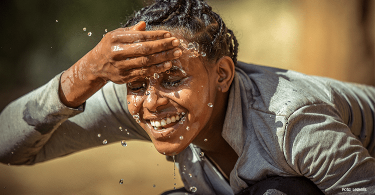 Wasser für Ostafrika: Les Mills und Unicef kooperieren und sammeln beim Training Spenden für Trinkwasserprojekte in Äthiopien.