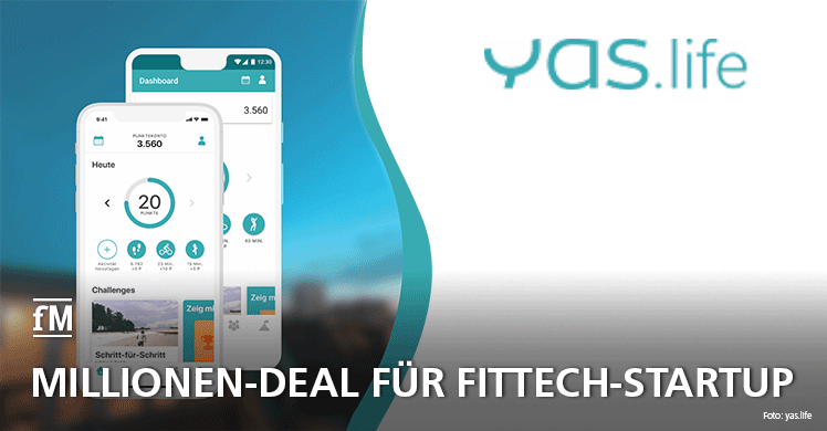 Fittech-Unternehmen YAS.life zieht Millionen-Deal an Land