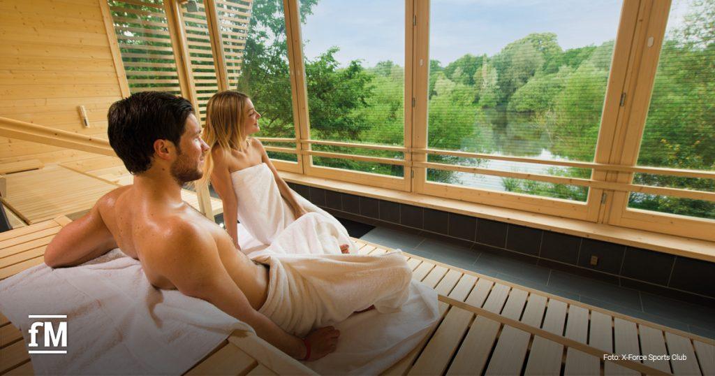 Die Sauna im Studio des Monats April 2025 von fitness MANAGEMENT und DSSV: X-Force Osnabrück