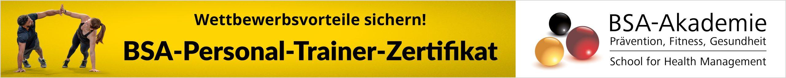 Personal-Trainer-Zertifikat an der BSA-Akademie