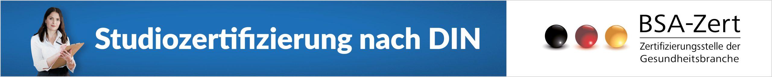 Studiozertifizierung nach DIN von der BSA-Zert