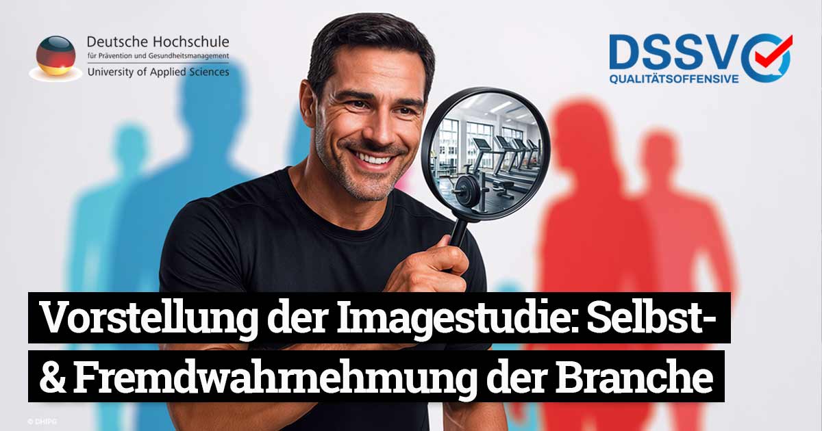 Studiengrafik zur Imageanalyse der Fitness- und Gesundheitsbranche von DSSV und DHfPG.