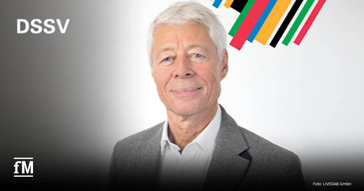 DSSV unterstützt deutsche Olympiabewerbung Porträt von Prof. Dr. Thomas Wessinghage vor hellem Hintergrund mit DSSV-Schriftzug.