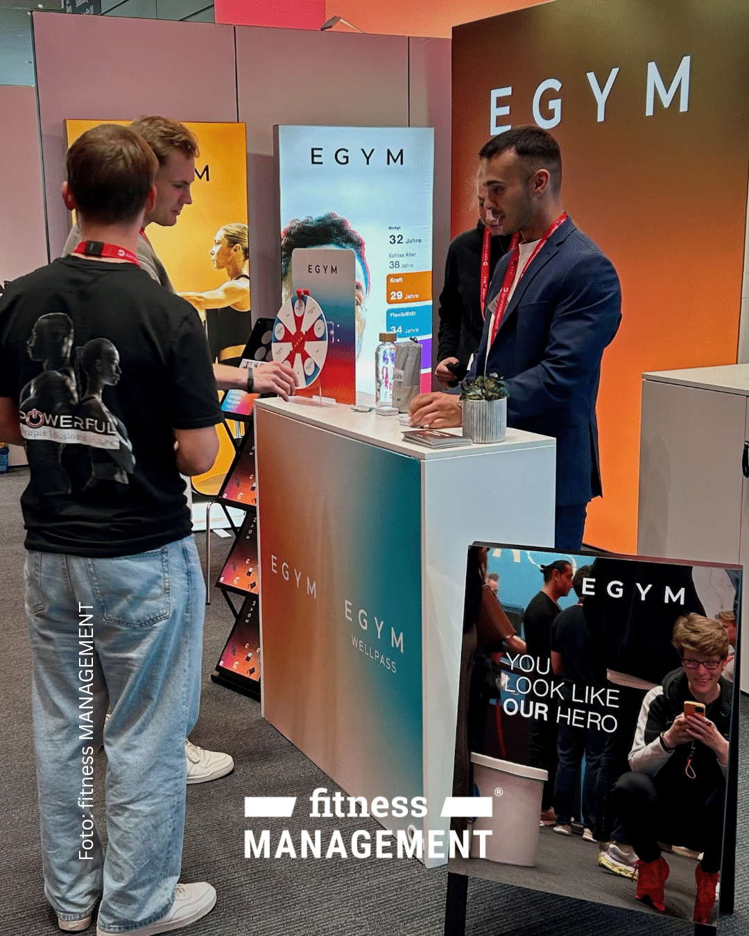 Digitale Fitnesslösungen im Gespräch: Am EGYM-Stand informierten sich Kongressgäste über aktuelle Angebote und Technologien.