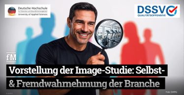 Studiengrafik zur Imageanalyse der Fitness- und Gesundheitsbranche von DSSV und DHfPG.