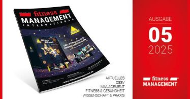 Titelbild der Zeitschrift 'fitness MANAGEMENT international'. Auf dem Cover ist ein Adventskalender mit Proteinriegeln von inkospor Deutschland. Rechts steht: 'Ausgabe 0452025'.